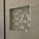 Prova TT8800NCH16 Prefabricated Durable Polystyrene Building Panel Waterproof Shower Niche, 16 Inch x 16 Inch, for Tiled Shower Surrounds, Bathrooms And Kitchen