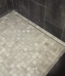Prova Linear Drain Kit with Grate Assembly (Cover) in Tileable Design for Bonded Waterproofing Assemblies in Tiled Shower Surrounds