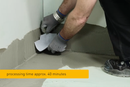 Kiesel Servoflex DMS 1 K Plus SuperTec Flexible, Single Component, Self-Curing, Cementitious Waterproofing Membrane, 15 Kg, Flooring Underlayment for Indoor and Outdoor Walls and Floors, Gray, 80177