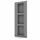 Wedi "Lean" Prefabricated Durable Polystyrene Building Panel Waterproof Shower Niche, 16 Inch x 42 Inch, with 2 Adjustable Removable Shower Shelves, for Tiled Shower Surrounds, US3000024