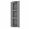 Wedi "Lean" Prefabricated Durable Polystyrene Building Panel Waterproof Shower Niche, 16 Inch x 42 Inch, with 2 Adjustable Removable Shower Shelves, for Tiled Shower Surrounds, US3000024