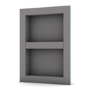 Wedi Prefabricated Durable Polystyrene Building Panel Waterproof Shower Niche, 16 Inch x 32 Inch, with Adjustable Removable Shower Shelf, for Tiled Shower Surrounds, US3000051