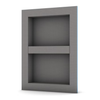 Wedi Prefabricated Durable Polystyrene Building Panel Waterproof Shower Niche, 16 Inch x 22 Inch, with Adjustable Removable Shower Shelf, for Tiled Shower Surrounds, US3000007