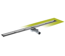 Profilitec Showertec Linear Drain Channel Body with Center Outlet and Integrated Waterproofing Flange for Tile Showers, Floor-Level Wet Rooms and Modern Bathroom Systems