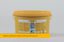 Kiesel Okamul DF 14 Kg Elastic Polymer Based Anti-Fracture Flexible Liquid Waterproofing Membrane System for Installation Under Ceramic Tiles on Interior Walls or Bathroom and Shower Floor, 80203