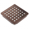 Wedi Shower Drain Cover, Grate Assembly, 3-3/4"x3-3/4" Stainless Steel Adjustable Tile-Ready Drain Cover with Frame for Prefabricated Shower Bases and Waterproof Shower Systems