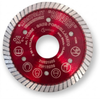 Montolit SQUADRO Red Line Small Diameter, Wet and Dry Use Diamond Cutting Blade for Porcelain and Ceramic Tiles 3-3/8 Inch - TCS85IN (85 mm)