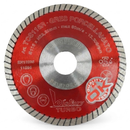 Montolit TCS-R Red Line Turbo Diamond Porcelain Cutting Blade with Reinforced Core for Dry and Wet Use on Angle Grinders – Ultra-Thin 1.4 mm Professional Tile Blade for Precision Chip-Free Cuts