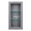 Prova TT8800NCH33 Prefabricated Durable Polystyrene Building Panel Waterproof Shower Niche, 33 Inch x 16 Inch, with 2 Adjustable Safety Glass Shelves for Tiled Shower Surrounds, Bathrooms And Kitchen