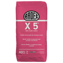 Ardex X 5 Flexible Mortar, 40 Lbs Bag, Versatile, Polymer-modified, Water Resistant Flooring Underlayment for Interior and Exterior Use, White