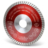Montolit TCS-R Red Line Turbo Diamond Porcelain Cutting Blade with Reinforced Core for Dry and Wet Use on Angle Grinders – Ultra-Thin 1.4 mm Professional Tile Blade for Precision Chip-Free Cuts