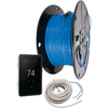 SunTouch ConnectPlus WarmWire Under Floor Heating Kit with Cable, Sensor, SunStat Voice-Activated WiFi Thermostat, with 3" Spacing, 120/240V, Installs Over Plywood, Backer Board, Concrete Slab