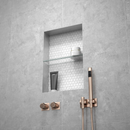Wedi Premium Recessed Prefabricated Shower Niche Glass Shelf, 11 7/8" x 3 1/2" (30.16 cm x 8.89 cm), Shower Accessory for Use in Showers, Bathrooms