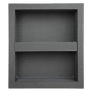 Bardalas Prefabricated Vapor-Resistant Lightweight XPS Foam Waterproof Shower Niche, with Alkali Resistant Fiberglass Mesh, Adjustable Shower Shelf, for Tiled Shower Surrounds, 16 Inch x 28 Inch