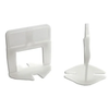 Bardalas Tile Leveling System Clips (2,000 pcs), Precision 1/16 Inch Spacing for Seamless Tile Installations, Model BA116NIKPA, White