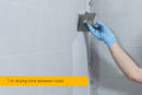 Kiesel Okamul DF 14 Kg Elastic Polymer Based Anti-Fracture Flexible Liquid Waterproofing Membrane System for Installation Under Ceramic Tiles on Interior Walls or Bathroom and Shower Floor, 80203