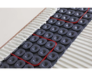 Chemelex nVent Nuheat AC0105 Uncoupling Heating Membrane, 161 Sq Ft Roll (3' 3" x 49' 5"), Non-Woven Polypropylene Heating Pad, Waterproof and Anti-Fracture Floor Underlayment for Underfloor Heating System, 9 Rolls Bundle