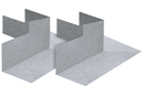 Kiesel Polyethylene Preformed Shower Waterproofing Membrane Outside Corner, for Shower Base and Shower Curb Corner, for Ceramic Tile Flooring Underlayment, 60181