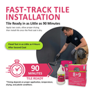 ARDEX 8+9, Rapid Waterproofing and Crack Isolation, Compound Kit, Solvent-Free, Cement-based Membrane, for Commercial and Residential Bathrooms 3 Gal + 27 Lbs, White