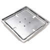 Wedi Shower Drain Cover, Grate Assembly, 3-3/4"x3-3/4" Stainless Steel Adjustable Tile-Ready Drain Cover with Frame for Prefabricated Shower Bases and Waterproof Shower Systems