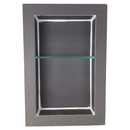 Prova TT8801NCH24 Prefabricated Durable Polystyrene Building Panel Waterproof Shower Niche, 24 Inch x 16 Inch, with Adjustable Safety Glass Shelf for Tiled Shower Surrounds, Bathrooms And Kitchen