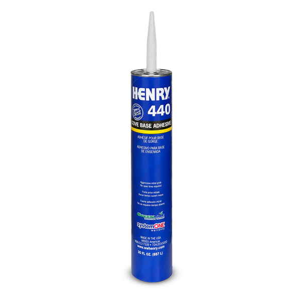 Ardex Henry 440 High Strength Cove Base Adhesive – Premium Wet-Set Glue, High-Performance Paste for Commercial and Residential Flooring Installation, 30 oz Cartridge (12107)