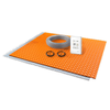 All-in-one Electric Radiant Floor Heating Kit with Peel & Stick Uncoupling Membrane, WiFi Smart Thermostat, Heating Cable