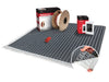 nVent Nuheat Electric Radiant Floor Heating Kit, Includes - Peel & Stick Membrane, AC0056 Home Touchscreen Programmable Thermostat, Heat Cable, Fault Indicator