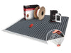 nVent Nuheat Electric Radiant Floor Heating Kit, Includes - Peel & Stick Membrane, AC0055 Signature WiFi Programmable Touchscreen Thermostat, Heat Cable, Fault Indicator