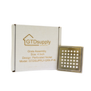 GTDsupply 4 Inch Square Shower Drain Cover – Grate Assembly for Bathroom Tile Floor, Rust-Resistant Replacement Drain Plate, Perforated Nickel Design (GTDSUPPLY-GRK-P-N)