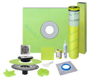 Profilitec Showertec Waterproof Shower Kit with 36"x36" CenterTray, Drain Kit and 4" Drain Cover