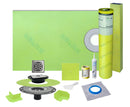 Profilitec Showertec Waterproof Shower Kit with 32"x60" Offset Tray, Drain Kit and 4" Drain Cover