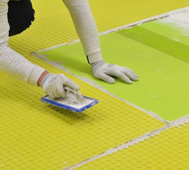 Profilitec Floortec Waterproof Uncoupling Membrane 323 Sq Ft Roll, 1/8" Thick, Translucent, Anti-Fracture Mat, Crack Isolation, Lay-Flat (No Curling) Flooring Underlayment for Tile Floors, Showers, Bathrooms, Ideal for Subfloor Protection (9 Rolls Bundle)