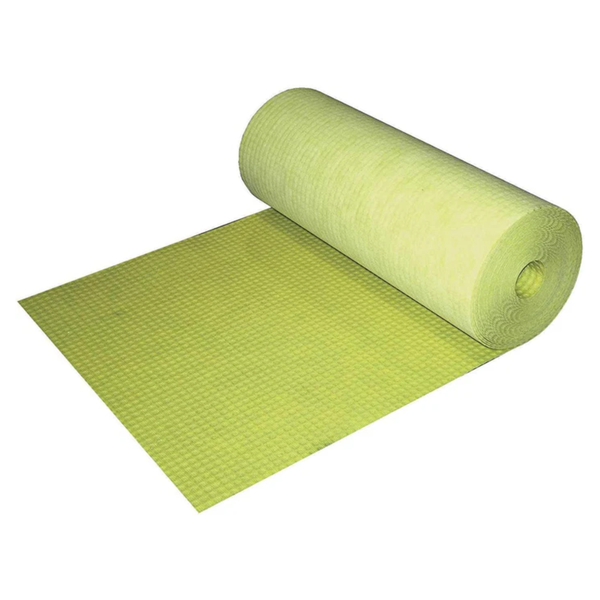 Profilitec Floortec Waterproof Uncoupling Membrane 323 Sq Ft Roll, 1/8" Thick, Translucent, Anti-Fracture Mat, Crack Isolation, Lay-Flat (No Curling) Flooring Underlayment for Tile Floors, Showers, Bathrooms, Ideal for Subfloor Protection