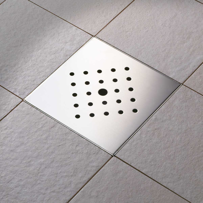 Profilitec Showertec Square Grate Assembly, Stainless Steel Drain Cover