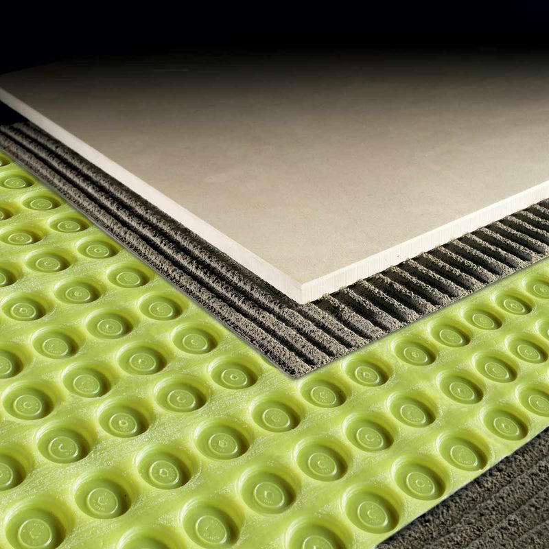 Profilitec Floortec 1/8 Inch Thick Lay-Flat Uncoupling Membrane Underlayment 323 Sq Ft Roll