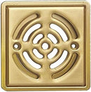 Prova Square Finish Shower Grate gold