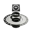 All-in-one Shower Drain Kit with 2" ABS or PVC Bonding Flange, 4" Grate Assembly