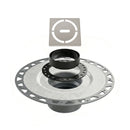 All-in-one Shower Drain Kit with 2" ABS or PVC Bonding Flange, 4" Grate Assembly