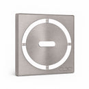 Schluter Systems Kerdi 4 Inch Square Grate Assembly – Stainless Steel Shower Drain Cover, Ideal for Bathroom or Wet Rooms