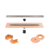 schluter systems shower drain kit lined circle grate