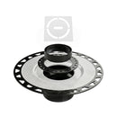 All-in-one Shower Drain Kit with 2" ABS or PVC Bonding Flange, 4" Grate Assembly