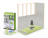 Profilitec Showertec Advanced Waterproof Shower Kit with Prefabricated Sloped Shower Tray, Drain Kit with Grate Assembly, STBO122X81 Lightweight Vapor-Tight Shower Wall Boards