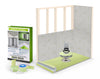 Profilitec Showertec Advanced Waterproof Shower Kit with Prefabricated Sloped Shower Tray, Drain Kit with Grate Assembly, STBO122X81 Lightweight Vapor-Tight Shower Wall Boards