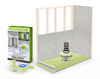 Profilitec Showertec Advanced Waterproof Shower Kit with Prefabricated Sloped Shower Tray, Drain Kit with Grate Assembly, STBO122X81 Lightweight Vapor-Tight Shower Wall Boards
