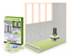 Profilitec Showertec Advanced Waterproof Shower Kit with Prefabricated Sloped Shower Tray, Drain Kit with Grate Assembly, STBO122X81 Lightweight Vapor-Tight Shower Wall Boards