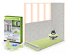 Profilitec Showertec Advanced Waterproof Shower Kit with Prefabricated Sloped Shower Tray, Drain Kit with Grate Assembly, STBO122X81 Lightweight Vapor-Tight Shower Wall Boards