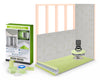 Profilitec Showertec Advanced Waterproof Shower Kit with Prefabricated Sloped Shower Tray, Drain Kit with Grate Assembly, STBO122X81 Lightweight Vapor-Tight Shower Wall Boards