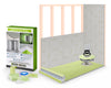 Profilitec Showertec Advanced Waterproof Shower Kit with Prefabricated Sloped Shower Tray, Drain Kit with Grate Assembly, STBO122X81 Lightweight Vapor-Tight Shower Wall Boards