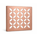 Schluter Systems Kerdi 4 Inch Square Grate Assembly – Stainless Steel Shower Drain Cover, Ideal for Bathroom or Wet Rooms